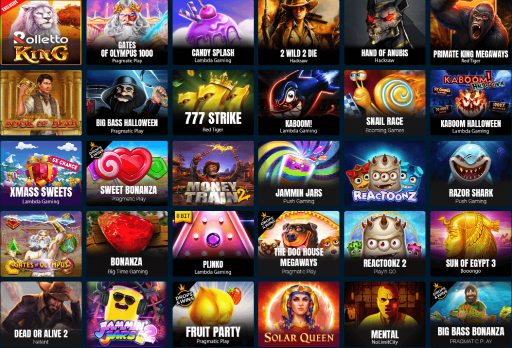 Slots at Rolletto online casino